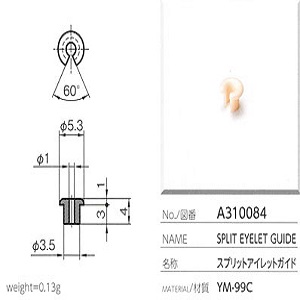 Mắt sứ Ceramic Eyelet guide Yuasa A310084